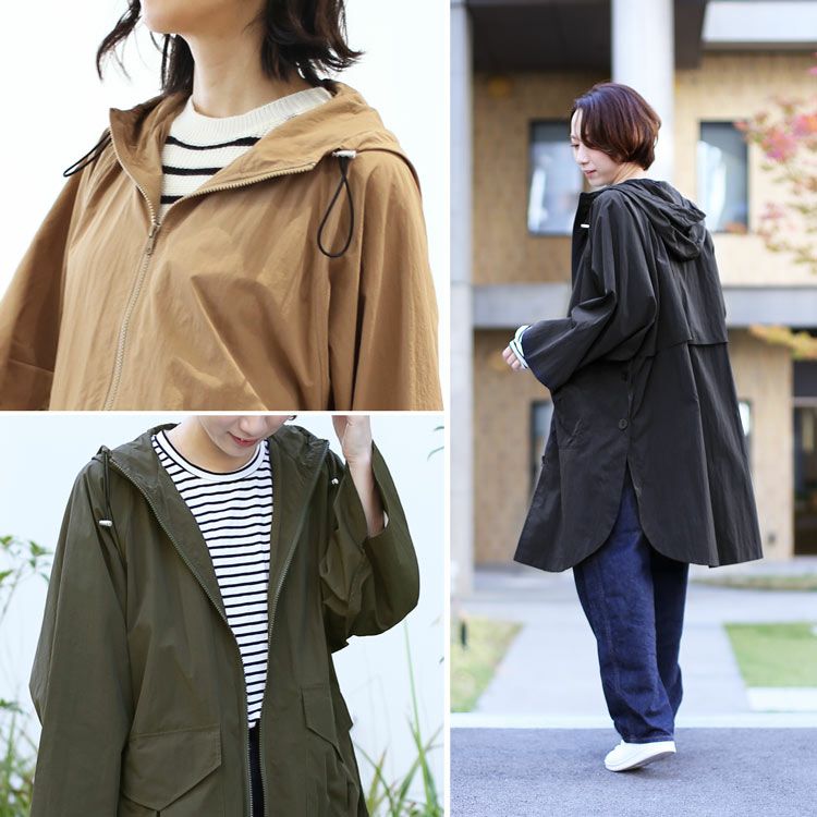 マウンテンパーカー ロング レディース 弱撥水加工 6F (08000280r)