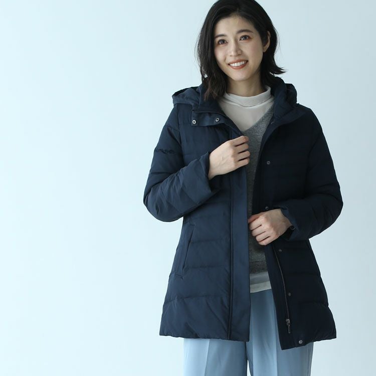 フード付き ダウンコート レディース 5F (08000273r)