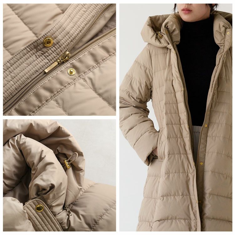 ダウンコート レディース 軽量 フード付き Filomo 5F