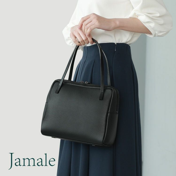 牛革フォーマルバッグ日本製ブラック