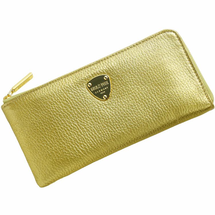 ゴールド長財布 楽天市場】長財布 レディース 財布 ブランド 薄い l字ファスナー 女性