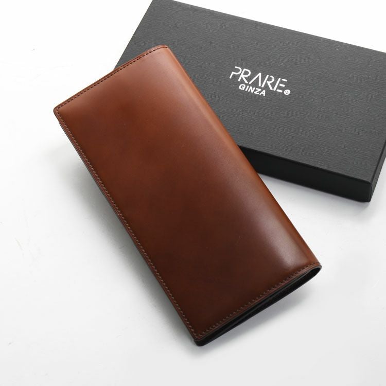 名入れ 可能】PRAIRIE 日本製 長財布 メンズ ナチュラルコードバン 束