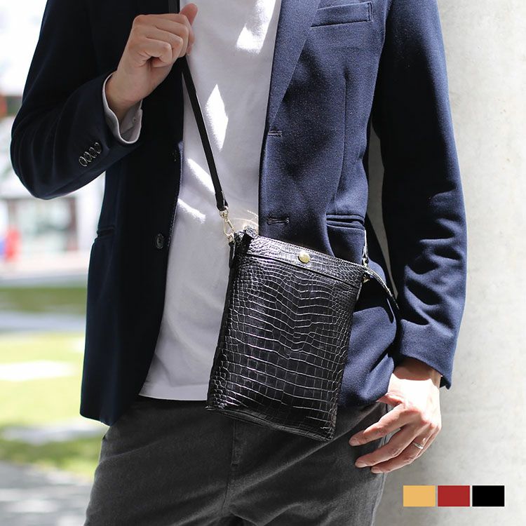 クロコダイル サコッシュ 4FA