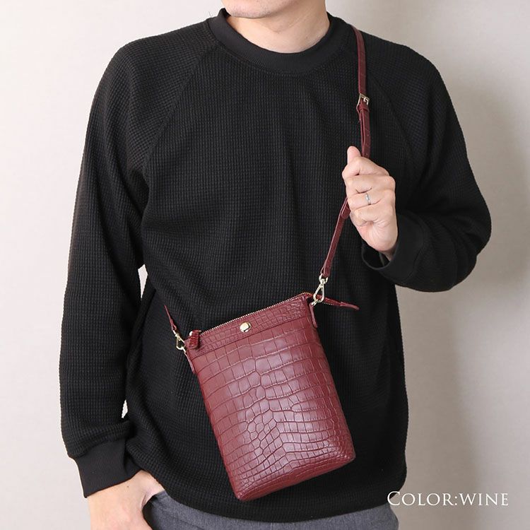 クロコダイル サコッシュ 4FA