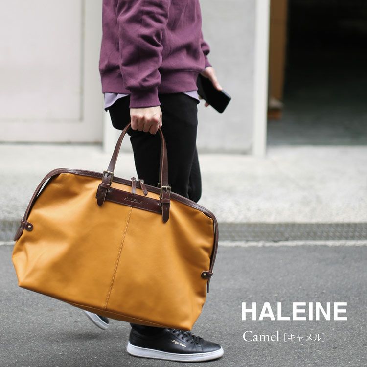 HALEINE ボストンバッグ 旅行 牛革 ヌメ革 メンズ