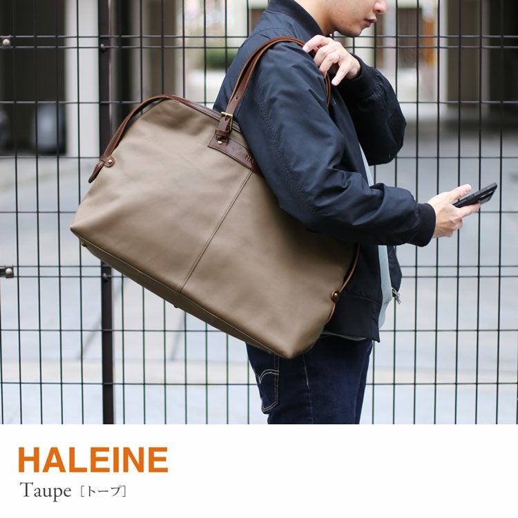 HALEINE ボストンバッグ 旅行 牛革 ヌメ革 メンズ