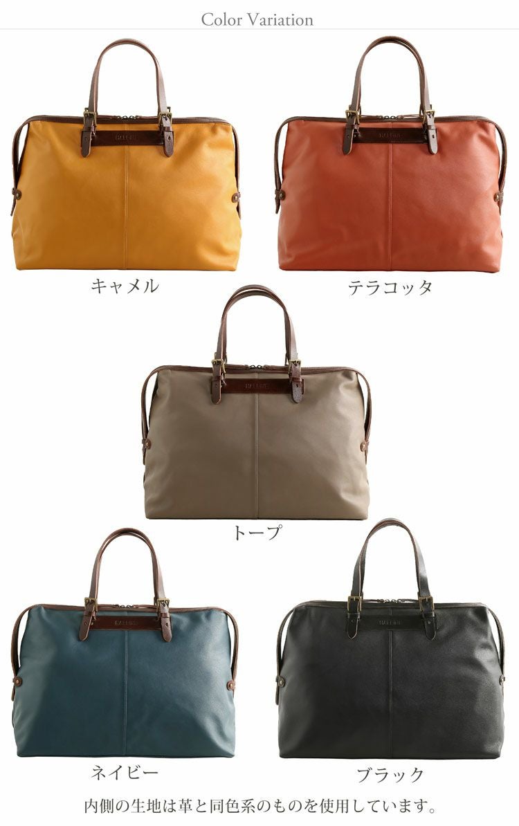 HALEINE ボストンバッグ 旅行 牛革 ヌメ革 メンズ