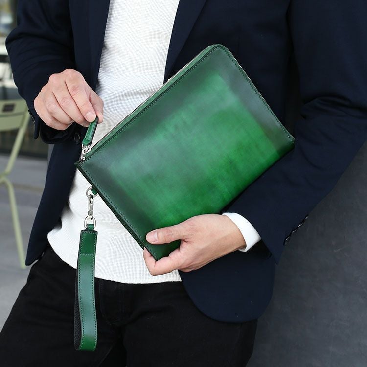 クラッチバッグ メンズ イタリア製 本革 イタリアンレザー セカンド