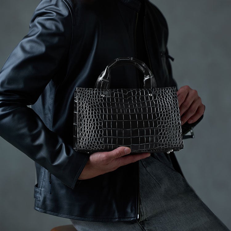 クロコダイルレディースショルダーバッグ