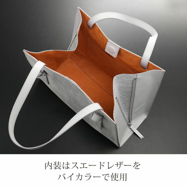 リザード トートバッグ レディース 日本製 4FA