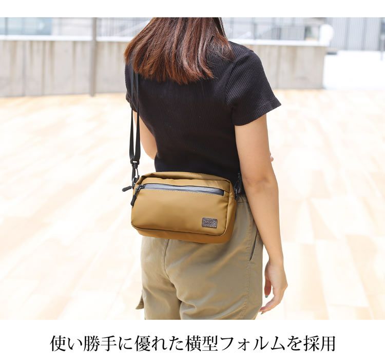PRAIRIE 横型 耐水 ショルダーバッグ 4FA