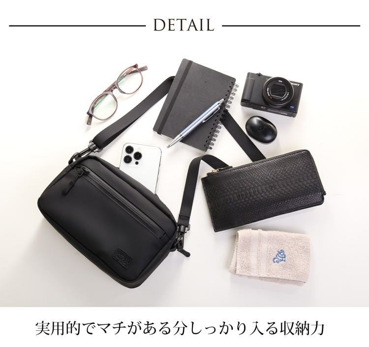 PRAIRIE 横型 耐水 ショルダーバッグ 4FA