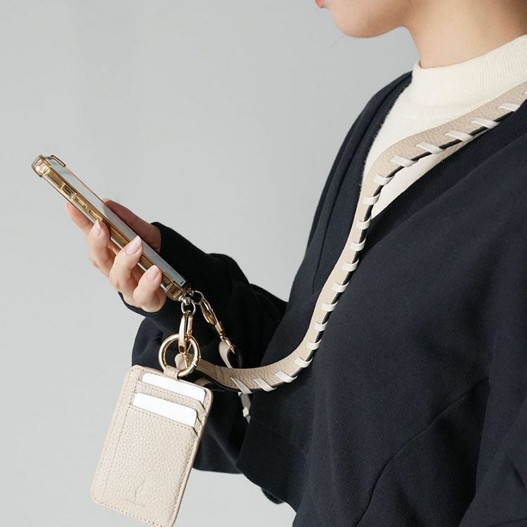 mieno spira 本革 スマホ ショルダーストラップ