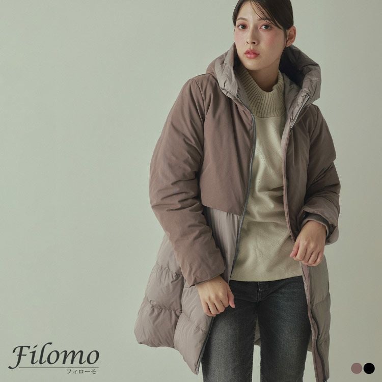 Filomo ダウンコート レディース コート アウター ジャケット 異素材