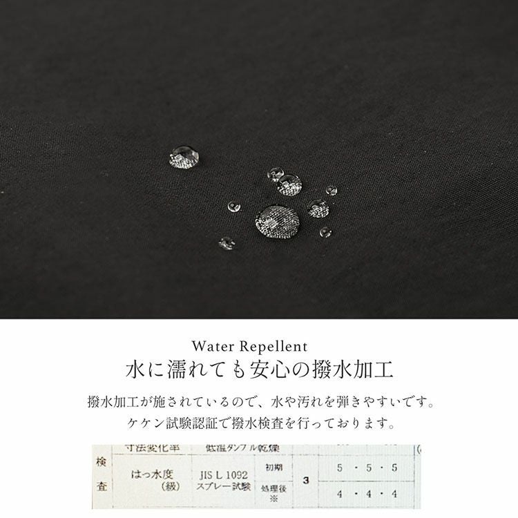 ノーカラーコート撥水加工