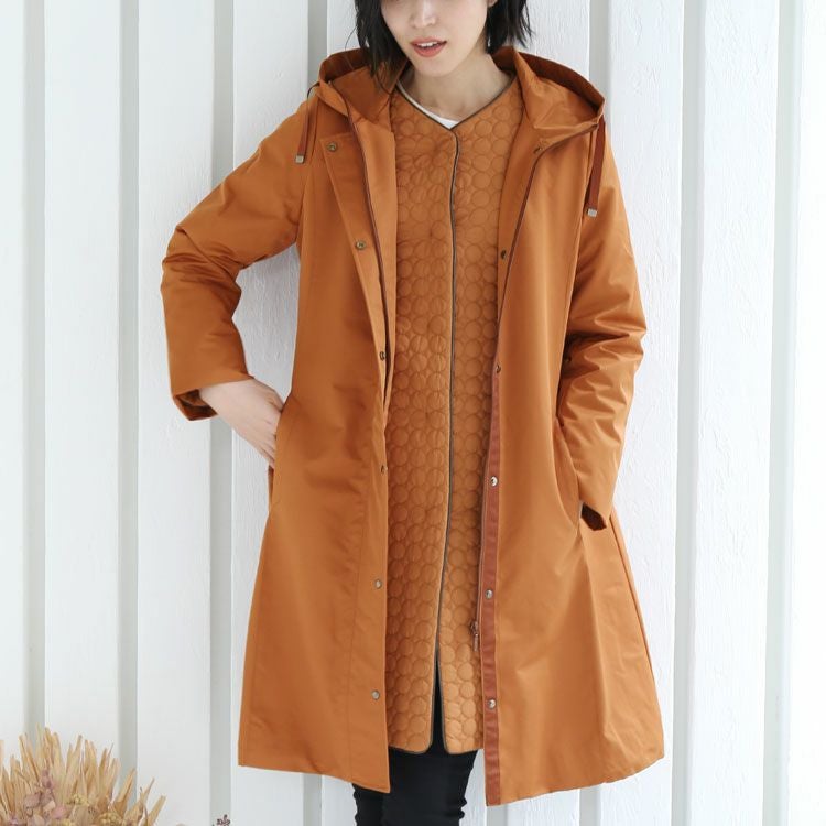 IENA 3WAY ライナー付 洗えるモッズコート ロング丈 モッズコート ライナー付き レディース 3way アウター 撥水 防風