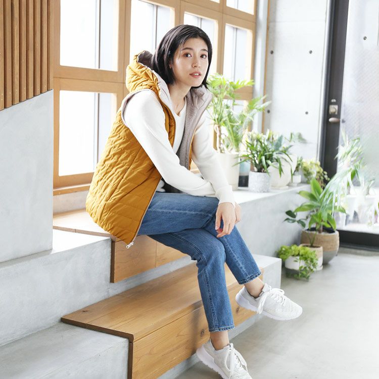 リバーシブル ダウンベスト ベスト レディース 女性 フェイクファー リバーシブル ダウンベスト ベスト レディース 女性 フェイクファー