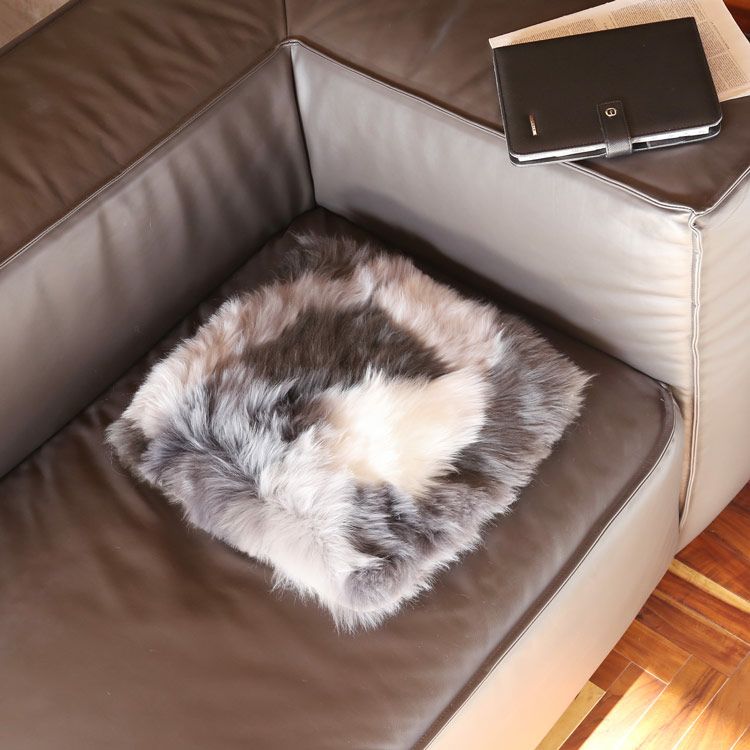 ムートン座布団 ムートンクッション チェアマット カークッション