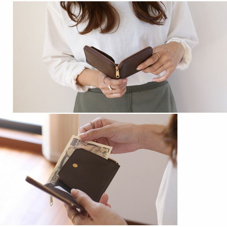 名入れ 別途購入で可能】Jamale L字ファスナー コンパクト財布
