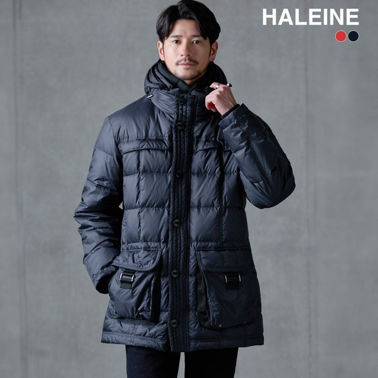 ダウンジャケットメンズ防風撥水保温高密度タフタブランドアレンヌHALEINE