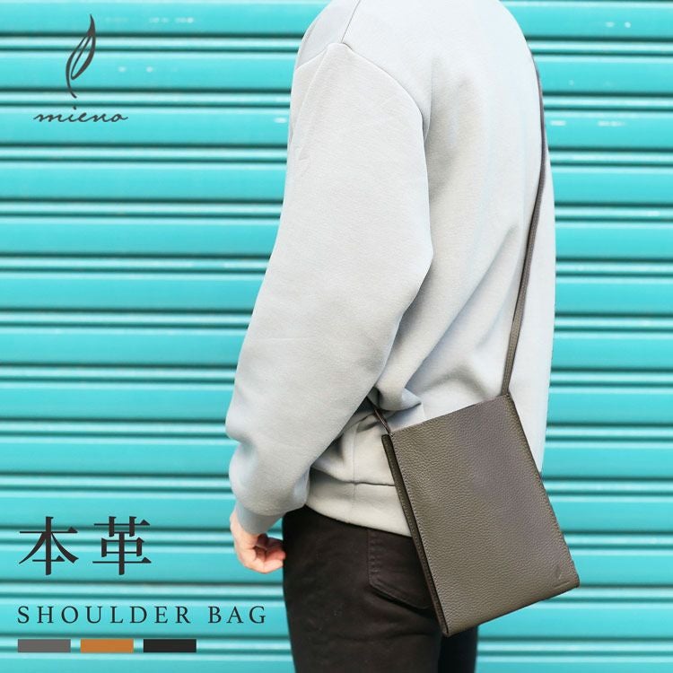 ショルダーバッグ mmmnine mieno 牛革 ミニ ショルダーバッグ