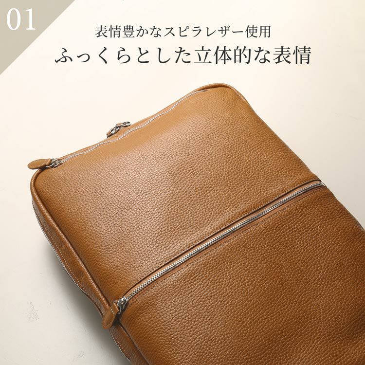 リュックレディース通勤本革牛革薄型mienoミエノspiraスピラブランドノートパソコンA4収納