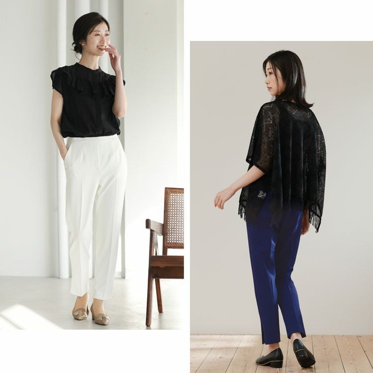 レディースボトムススラックスブラック