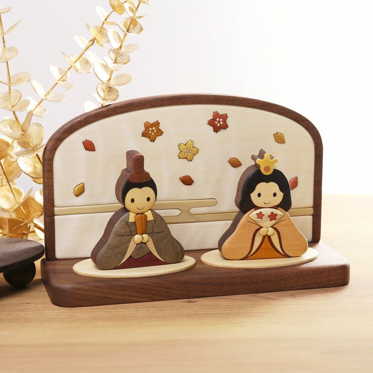 雛人形 コンパクト おしゃれ 木製 モダン ひな人形 ミニ かわいい 日本
