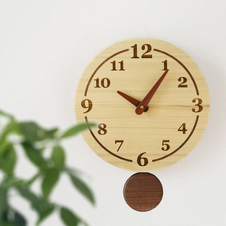 時計 壁掛け アナログ 木製 木 【名入れ 別途購入で可能】 4FA (09000549r)