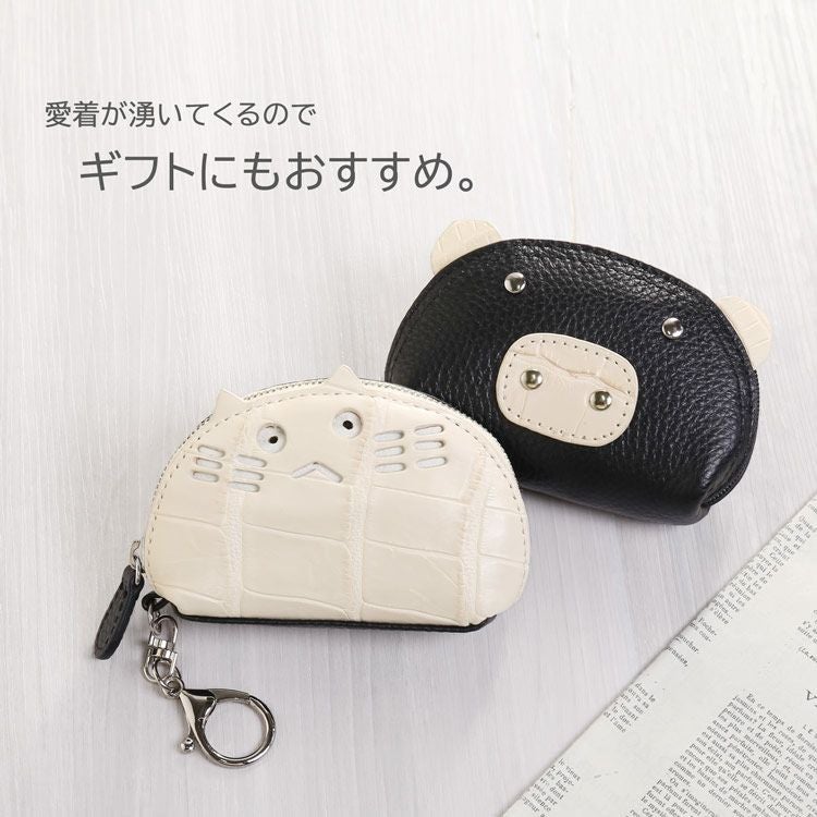 本革 アニマルポーチ ミニ 小さい 小銭入れ ギフト プレゼント 4FA
