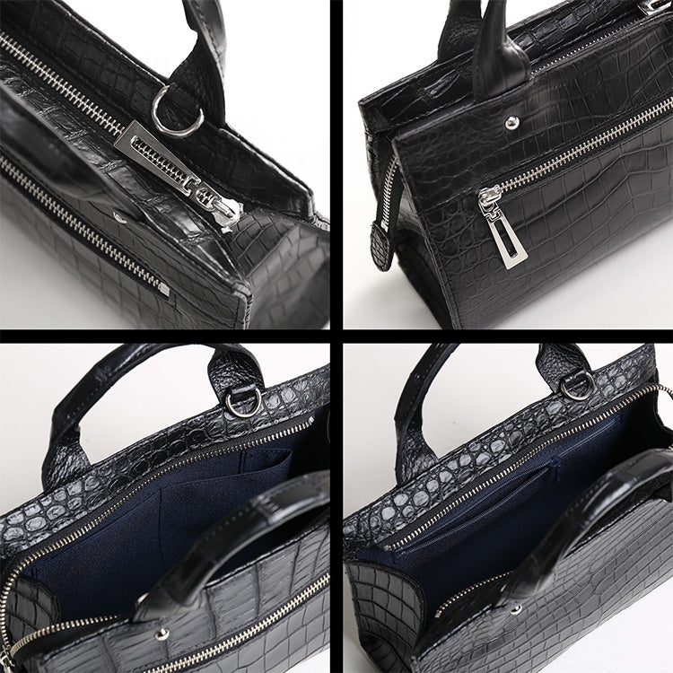 クロコダイルの小さめバッグの内装