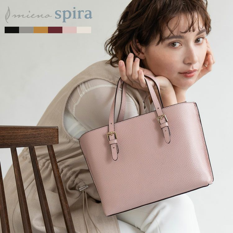 本革 バッグ レディース ハンドバッグ ショルダー 牛革 2WAY mieno 5F