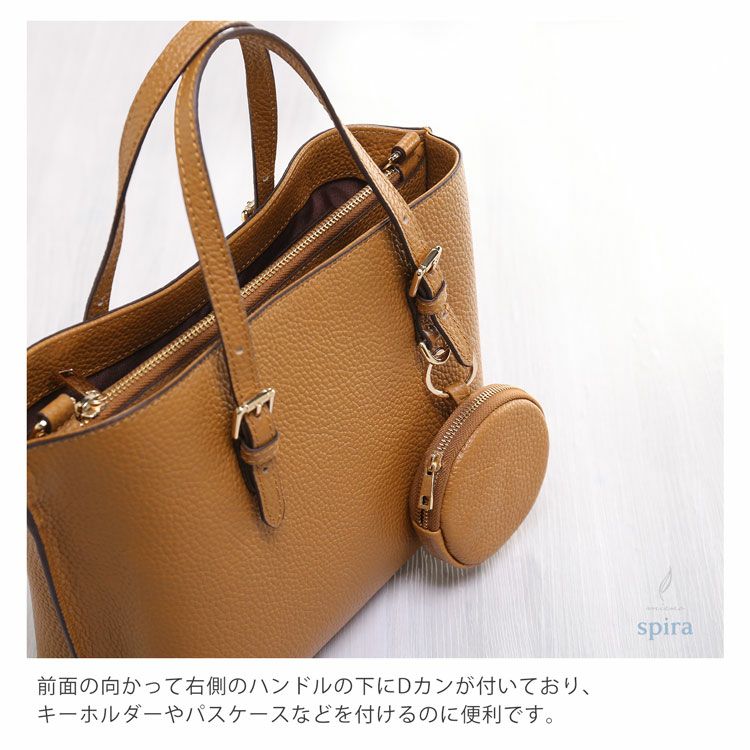 本革 バッグ レディース ハンドバッグ ショルダー 牛革 2WAY mieno 5F
