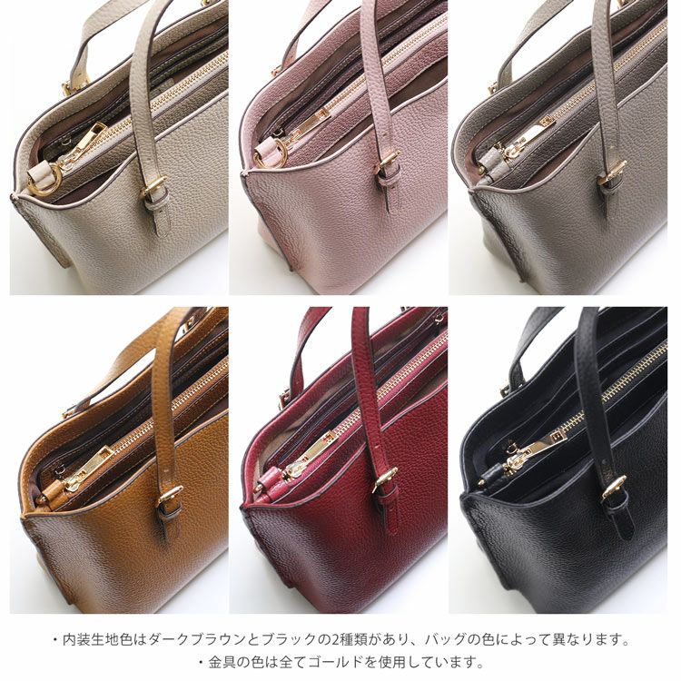 本革 バッグ レディース ハンドバッグ 2WAY mieno 5F