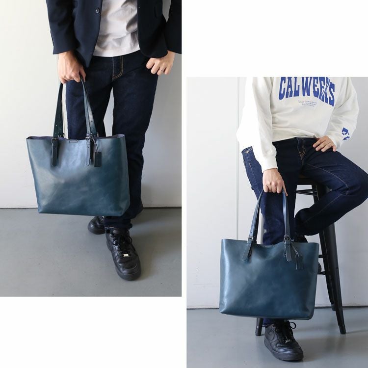 名入れ 別途購入で可能】本革 トートバッグ メンズ レザー mieno 牛革 5F