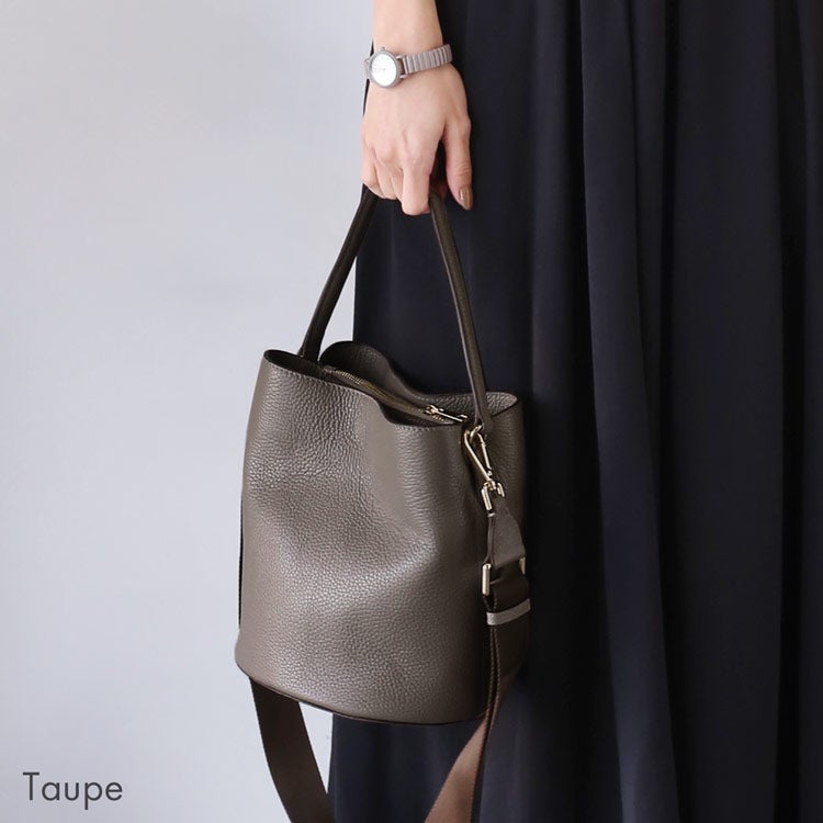 ショルダーバッグ レディース 牛革 バケツ型 2WAY バッグ mieno(07000595r)