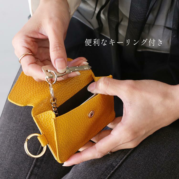 名入れ 別途購入で可能】 mieno spira 本革 ミニ財布 スキミング防止
