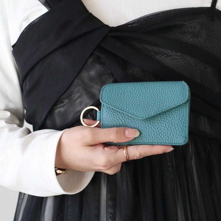 名入れ 別途購入で可能】 mieno spira 本革 ミニ財布 スキミング防止