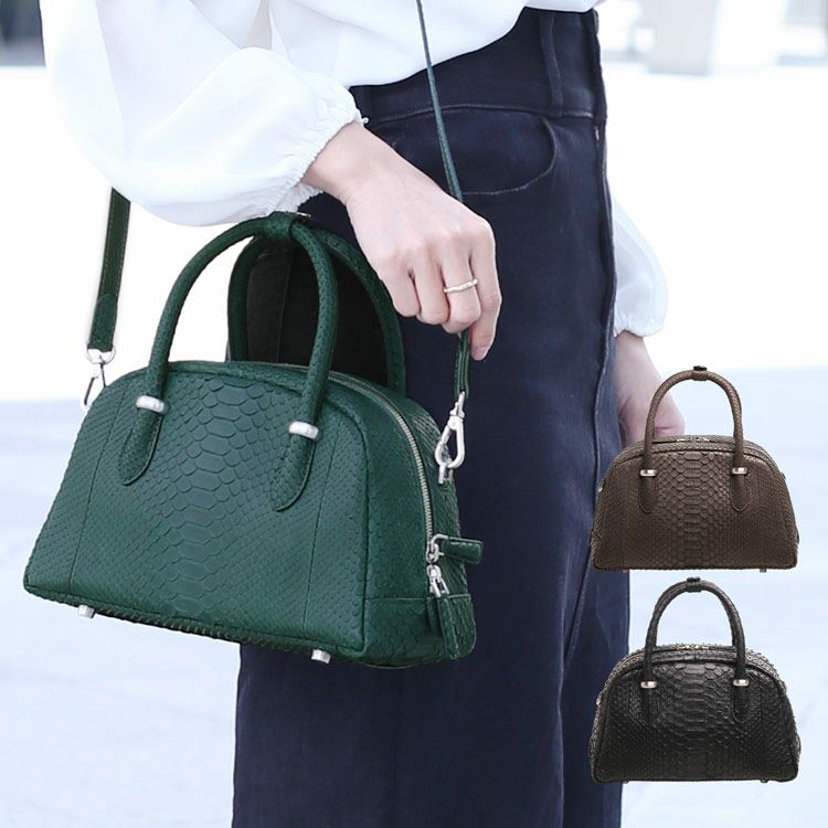 レディース-ショルダーバッグ-パイソン｜パイソンショルダーバッグなら