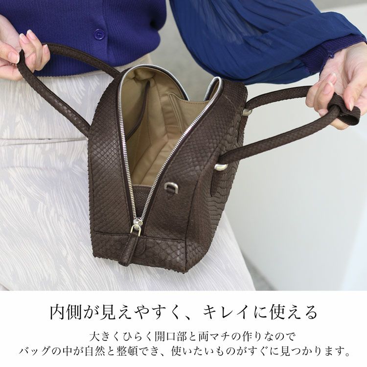 ダイヤモンドパイソン　ショルダーバック ダイヤモンド パイソン ハンドバッグ レディース 2WAY ショルダー