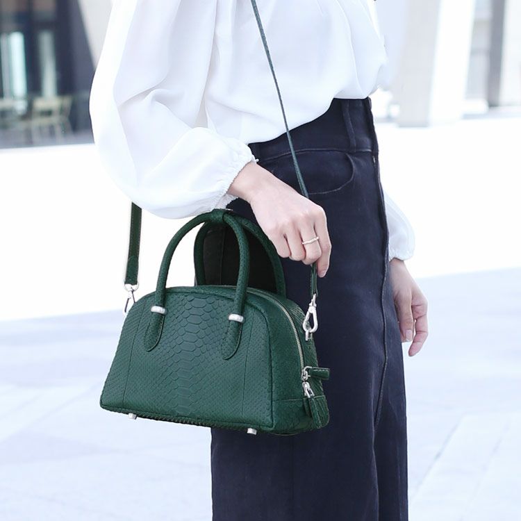 ダイヤモンド パイソン ハンドバッグ レディース 2WAY ショルダー