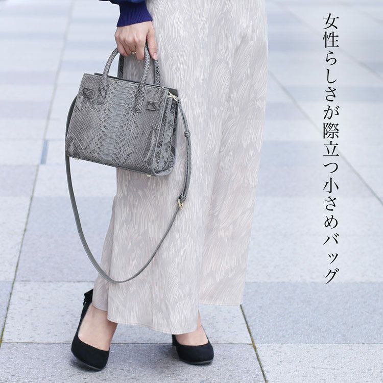 ダイヤモンド パイソン ハンドバッグ レディース 2WAY ショルダー