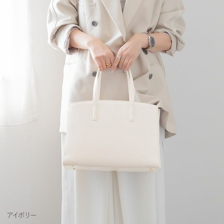 HALEINE サフィアーノレザー ビジネスバッグ レディース 2WAY(07000603r)