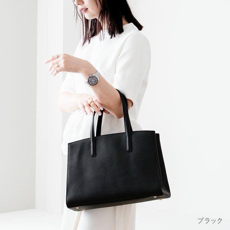 HALEINE サフィアーノレザー ビジネスバッグ レディース 2WAY(07000603r)