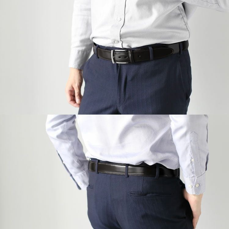 コードバン 日本製 ベルト メンズ 35mm PRAIRIE プレリー 通勤 スーツ