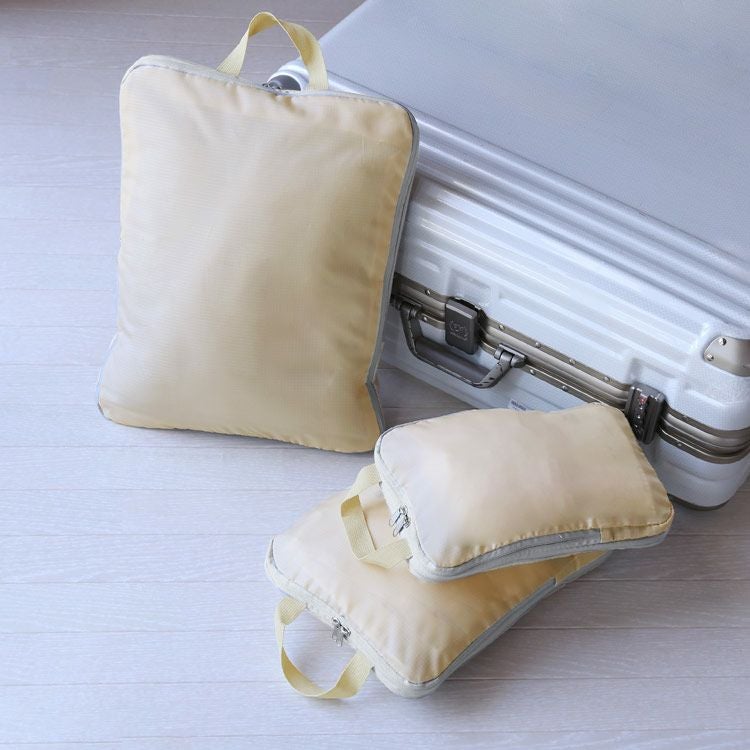 圧縮 トラベルポーチ 衣類旅行圧縮 圧縮ポーチ 圧縮バッグ 3点セット