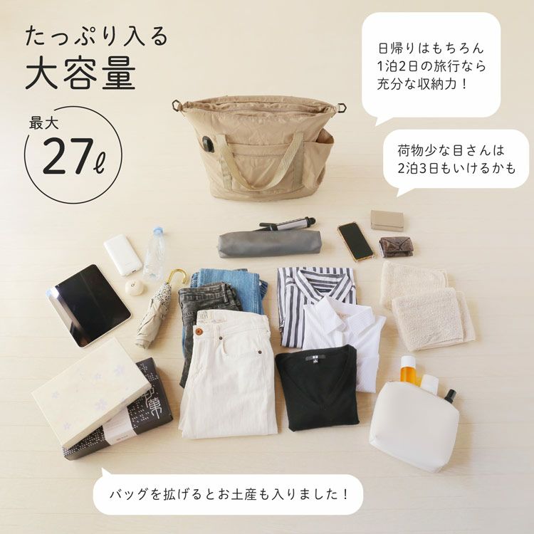 ネコポスで送料無料】USBポート付き キャリーオンバッグ 折りたたみ