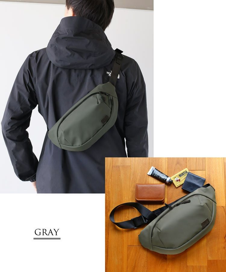 PRAIRIE ボディバッグ メンズ 横型 防水 バッグ 斜め掛け