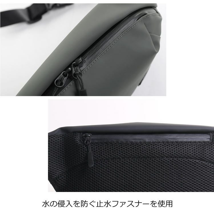 PRAIRIE ボディバッグ メンズ 横型 防水 バッグ 斜め掛け