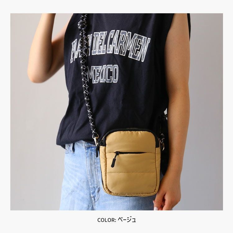 Mia Borsa 中綿ショルダーバッグ 選べるストラップ キルティング Mia Borsa 中綿ショルダーバッグ 選べるストラップ キルティング